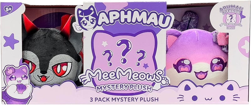 Aphmau 6" MeeMeow 3-Pack, Friends Surprise Box With 2 Friends + 1 Exclusive Mystery Plush, Official Merch - Image 2