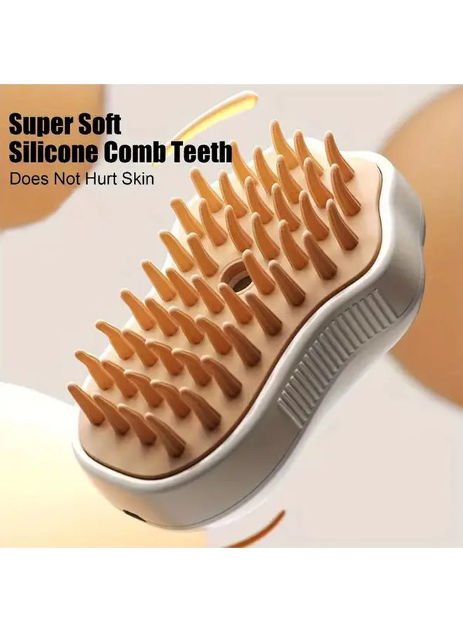 Pink 3 In 1 Electric Pet Grooming Brush Hair Remover Spray Massage Comb For Cats Dogs - Image 4