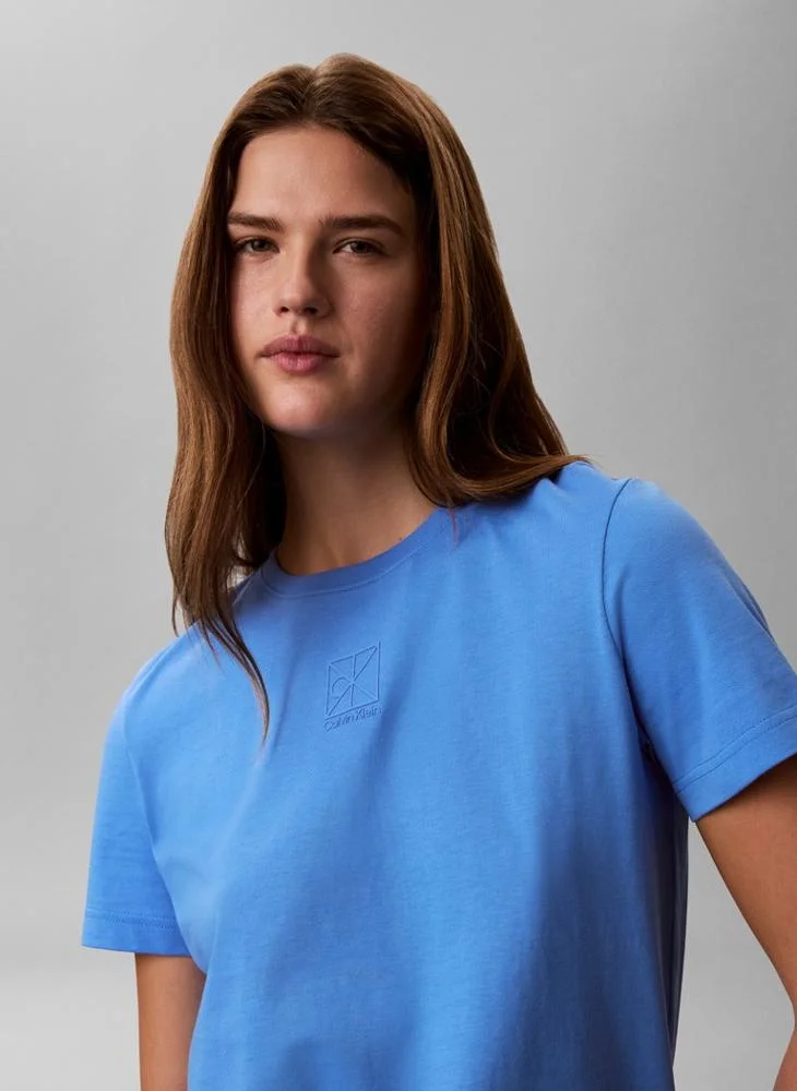 Calvin Klein  Embem Logo T-Shirt for Women | Best Price UAE