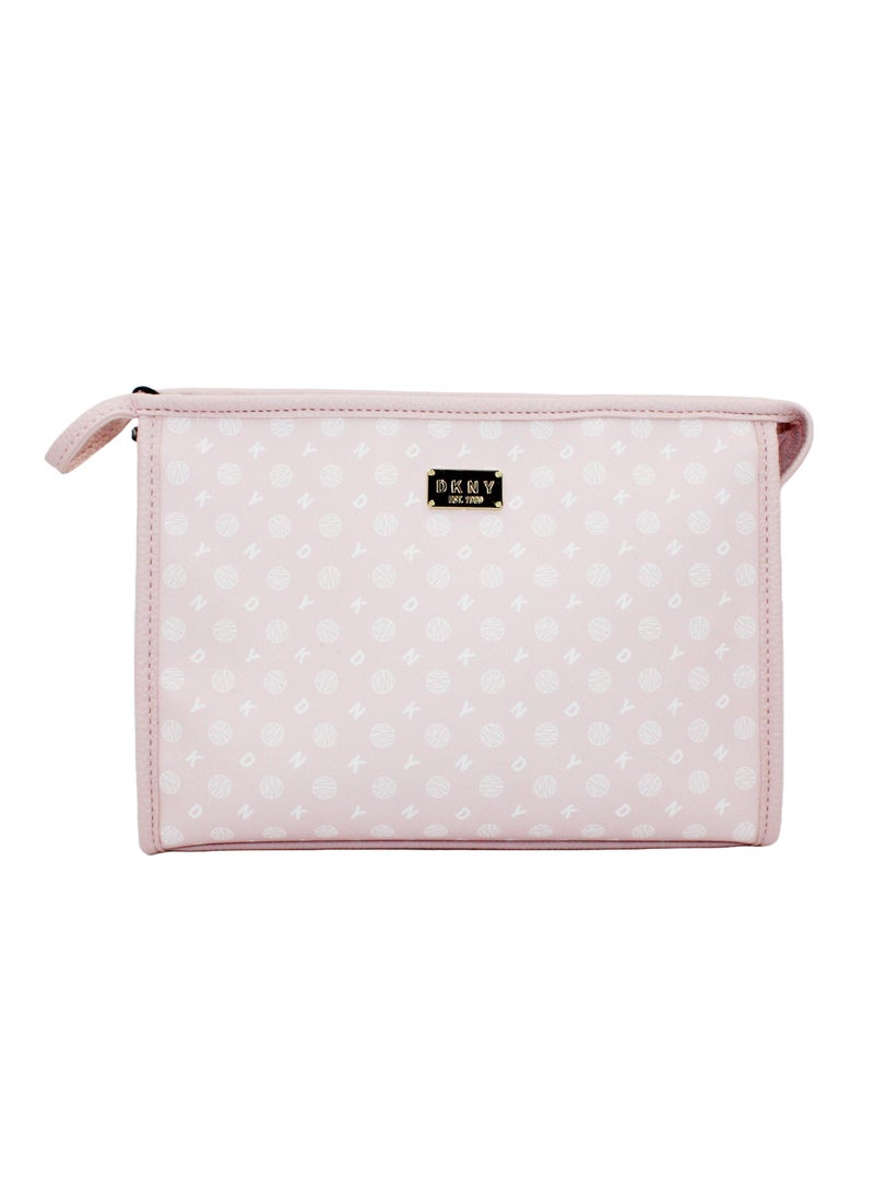 دكني حقيبة مستحضرات التجميل ليجاسي تي ستاند من دي كيه إن واي، حقيبة مكياج للسفر صغيرة، حقيبة تخزين صغيرة مضادة للماء وخفيفة الوزن، حقيبة مكياج صغيرة، حقيبة أدوات الزينة للسفر - Image 1