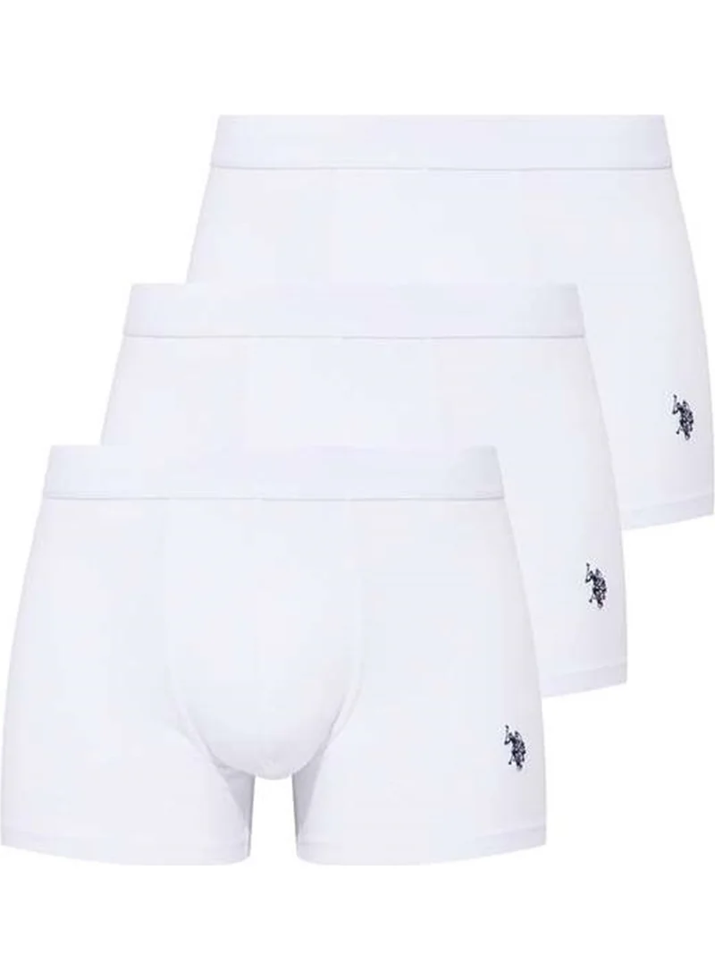 U.S. Polo Assn. BASE. Polo Assn. 80173 Men's 3-pack Boxer - White