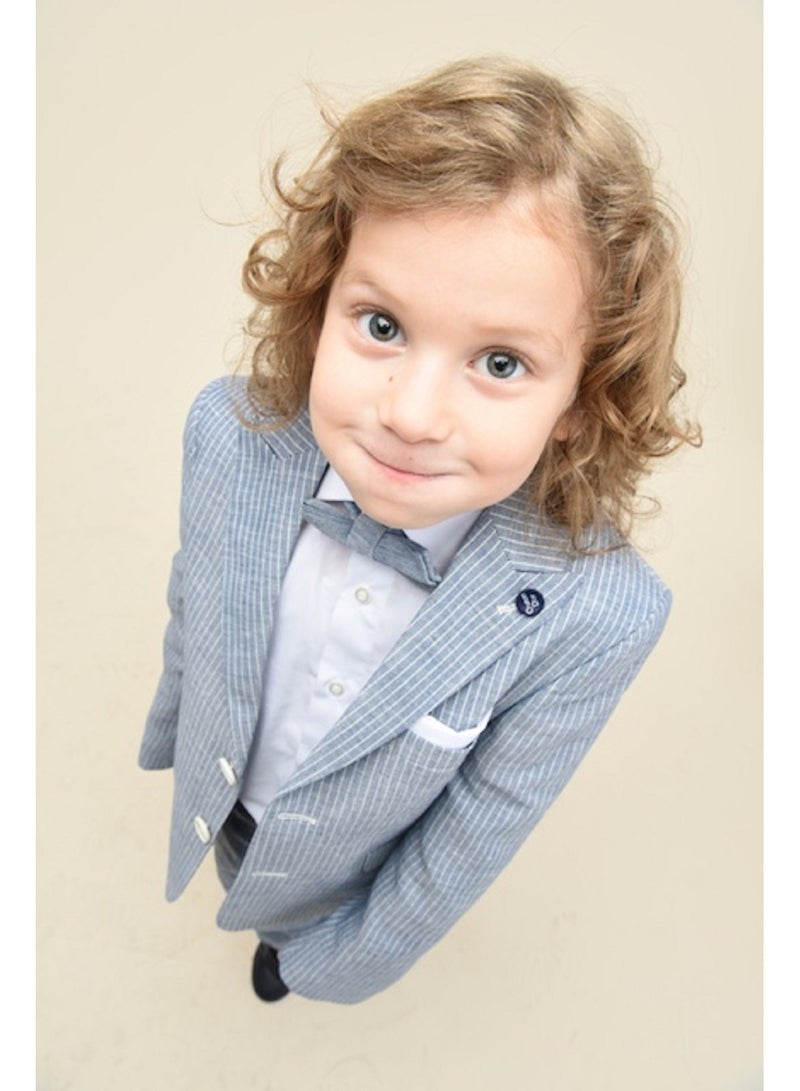 فيا بامبينو بدلة رسمية للأولاد باللون الأزرق 9078 - Image 1