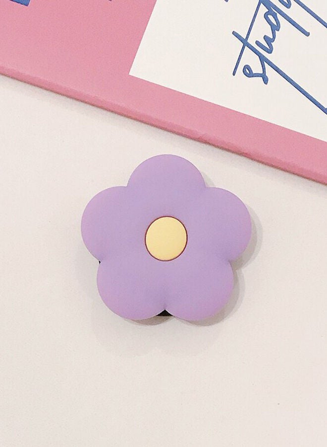 NIBEMINENT Flower Shape Folding Stand For Mobile Phone Purple  - Image 2