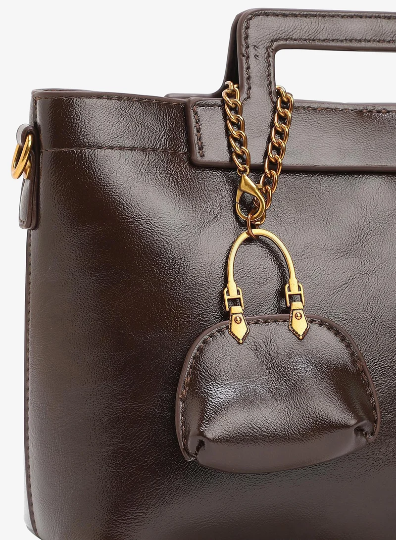 Haute Sauce  Solid Zip Lock Regular Vegan Leather Hand Bag For Women for Women | Best Price UAE