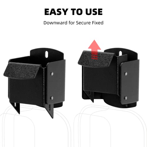 IronDIY Heavy-Duty Wheelbarrow Storage Bracket, Black, Sturdy, 80 lbs Capacity, for Outdoor Use - Image 4