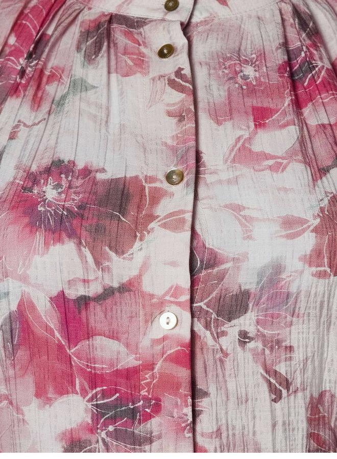 Splash FAV Tiered Midi Viscose Belted Dress with Abstract Print - Image 4