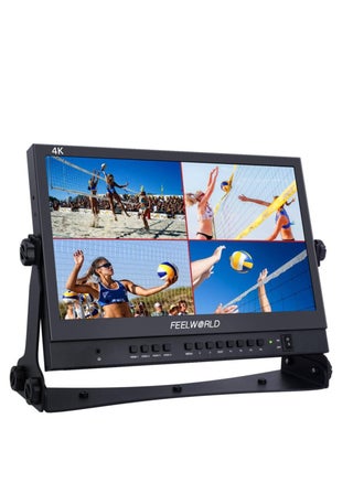FEELWORLD ATEM156 Quad-Split Monitor 4K 15.6" director’s monitor with 4 x HDMI I/O Live Streaming Broadcast Monitor for Switchers, Mixer, Studio, Television - pzsku/Z8328DA9B99DD274D1793Z/45/1741888082/499f58cd-1cee-4680-816e-a049d6fc4f4d