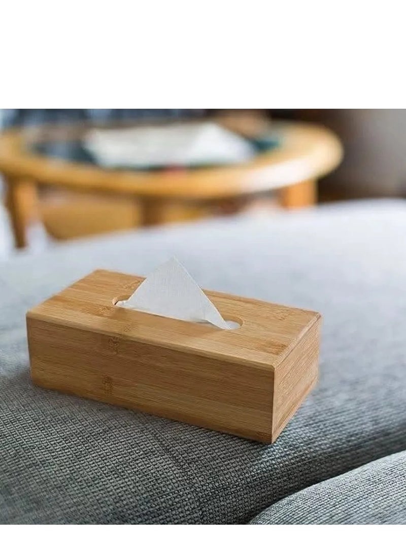 Tissue box for home and office desktop wood paper towel box hotel napkin holder wood table napkins - Image 4