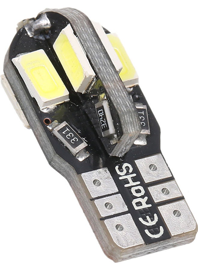 10-Pack 2W 8 LED Car Light Bulb White 10.00 x 1.10 x 8.00cm - Image 2