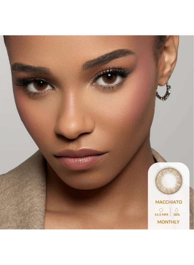 Amara Unisex Macchiato Monthly Disposable Contact Lenses, Color Contact Lenses, Cosmetic Contact Lenses, Brown Contact Lenses - Image 3