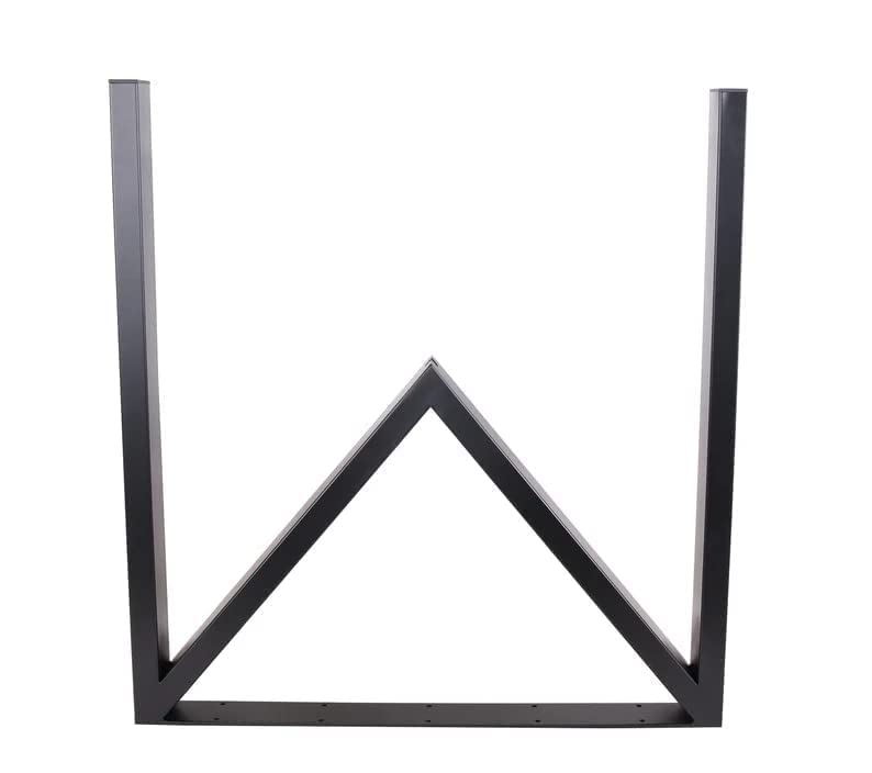 DECORILA DECORIL Metal Furniture Legs for Table Dining Table Legs for Kitchen Modern Industrial Style Pack of 2 Black M Shape - Image 3