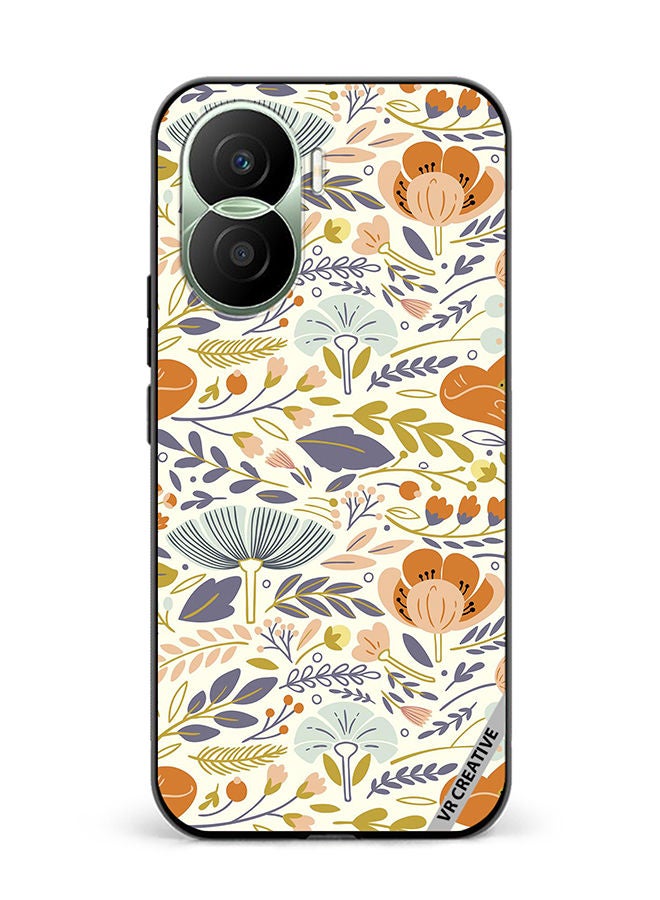 VR CREATIVE Protective Case Cover For Honor Play7T Pro Orangiea Design Multicolour - Image 1