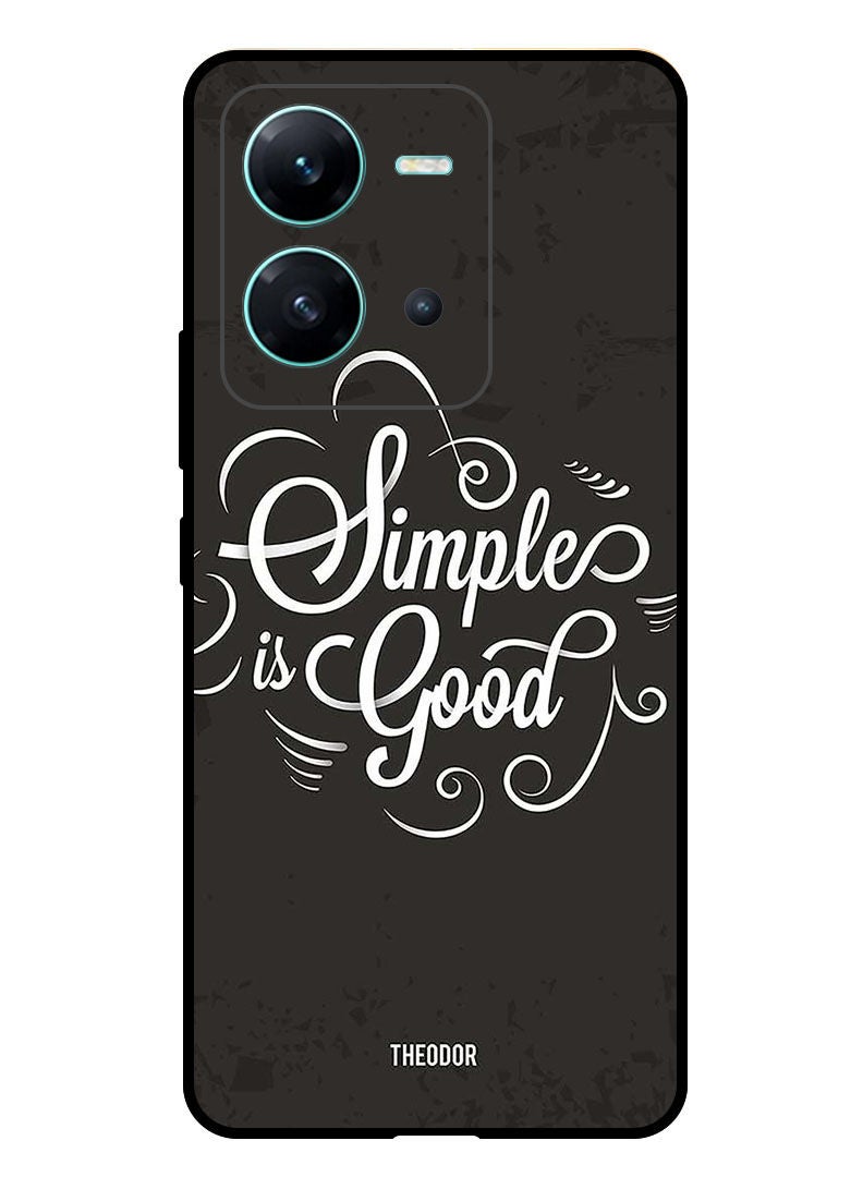 Theodor Protective Case Anti Scratch Shock Proof Bumper Cover For  Vivo V25 Simple Is Good - Image 1