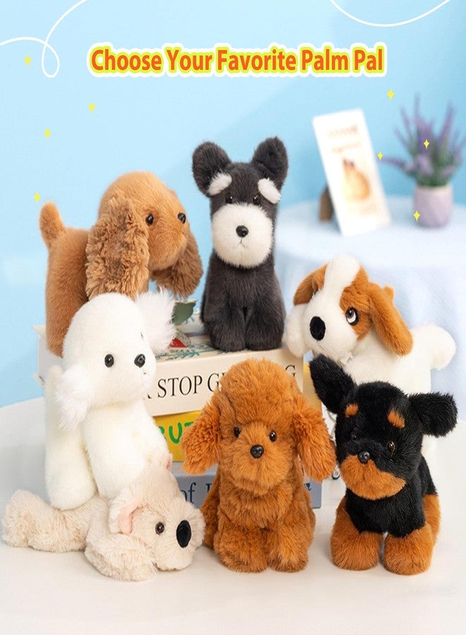 PEACH CAT Basset Hound Dog Stuffed Animal Cute Puppy Plushies Small Plush Toys Gifts for Kids White - Image 5