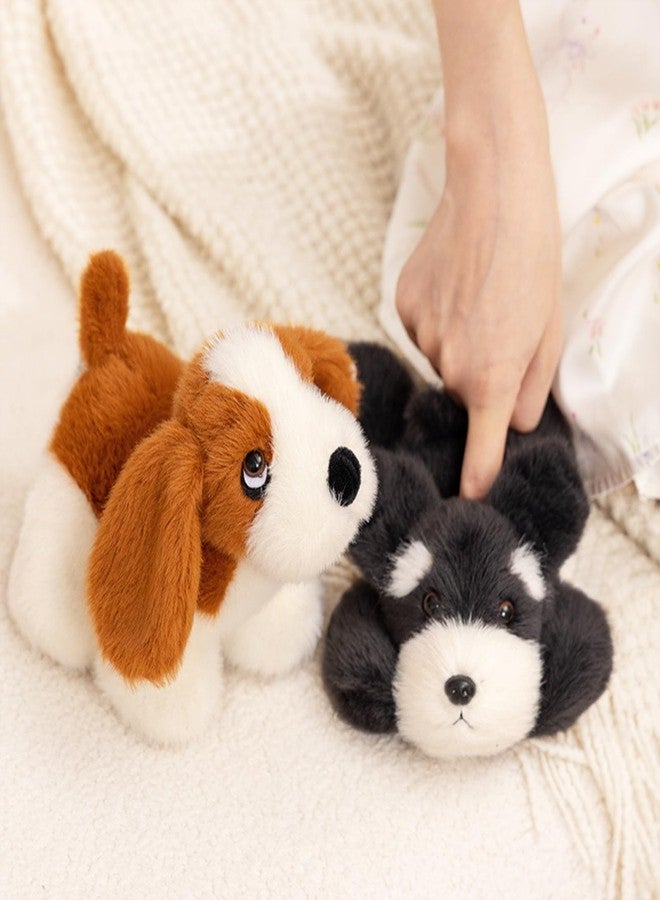 PEACH CAT Basset Hound Dog Stuffed Animal Cute Puppy Plushies Small Plush Toys Gifts for Kids White - Image 3