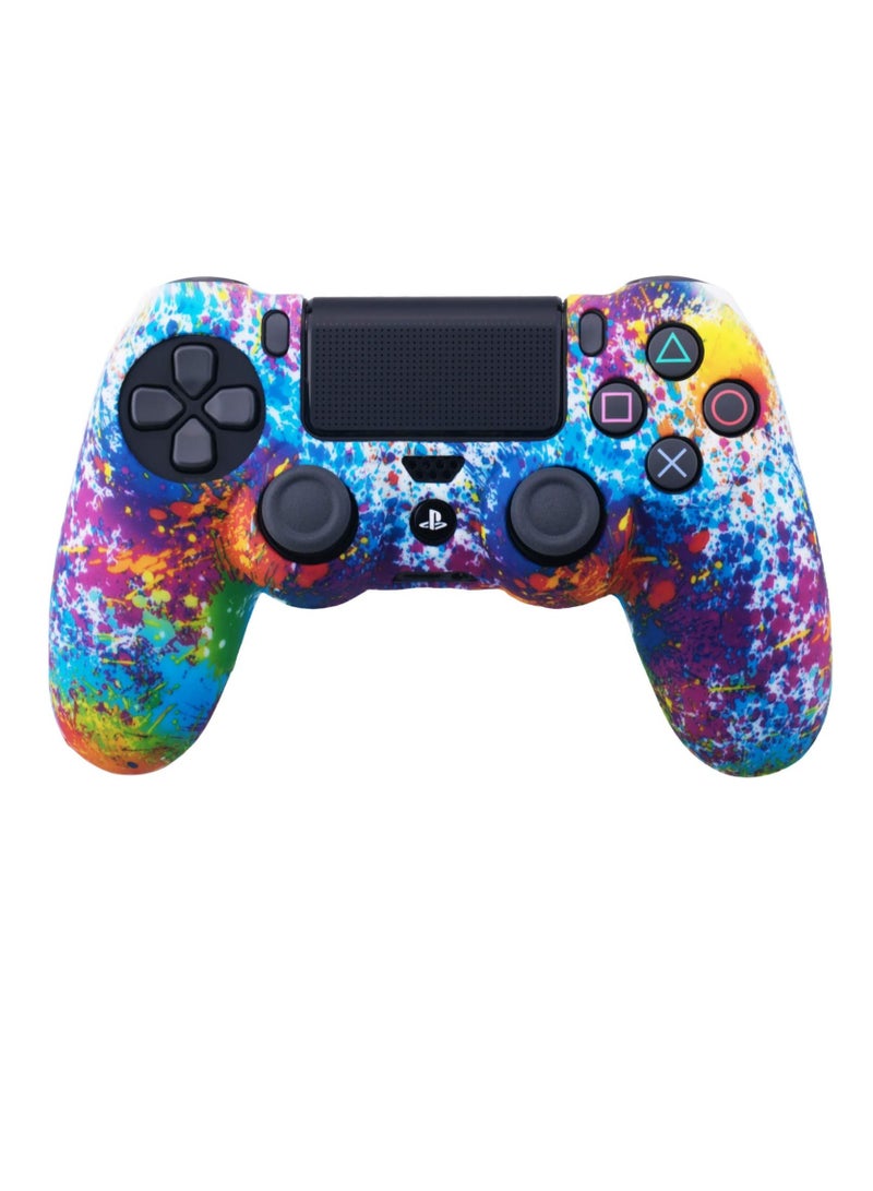 كينسو غطاء سيليكون مموه بالطباعة المائية لجهاز التحكم Sony PS4/Slim/Pro Dualshock 4 × 1 (طلاء مرشوش) مع مقابض إبهام × 8. - Image 2