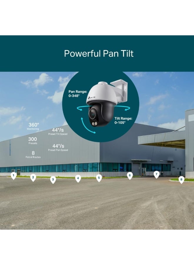 Tp-link Tl TP-Link VIGI 4MP C540S 4mm Outdoor Color Pro Night Vision Pan Tilt Network Camera 4mm Lens Smart Detection - Image 3