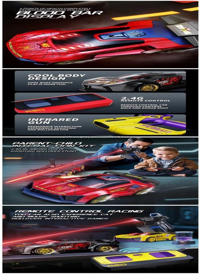 Magicwand 2-Player Infrared Battle RC Car Toy with Dual Remotes | Shoot & Knock-Down Action Game | Time-Bound Dodge & Shoot Knock-Down Game | Interactive Racing & Target Toy for Kids - Image 5