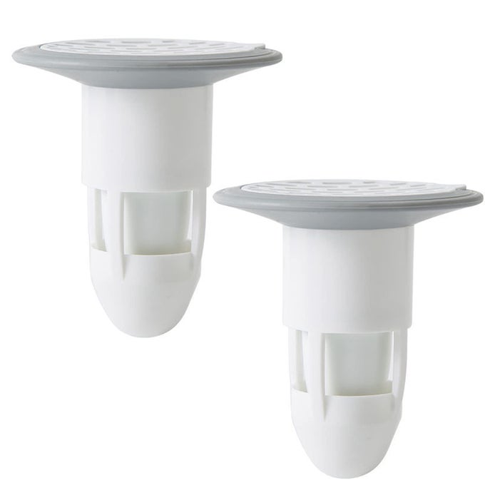 SHOWER FLOOR DRAIN BACKFLOW PREVENTER VALVE SEWER CORE DRAINAGE INSERT DRAIN PLUG HAIR CATCHER GAS SEALER FLOOR STRAINER TRAP SEAL WHITE2PACK