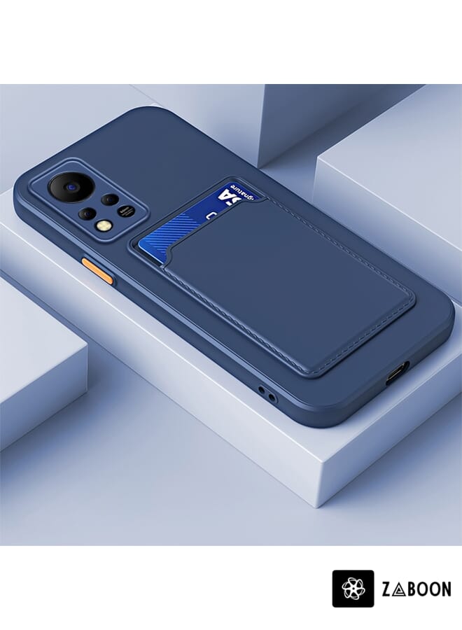 Zaboon Protective Case Cover For Infinix Hot 11s NFC Skin Feel Card Contrast Color Button TPU - Image 1