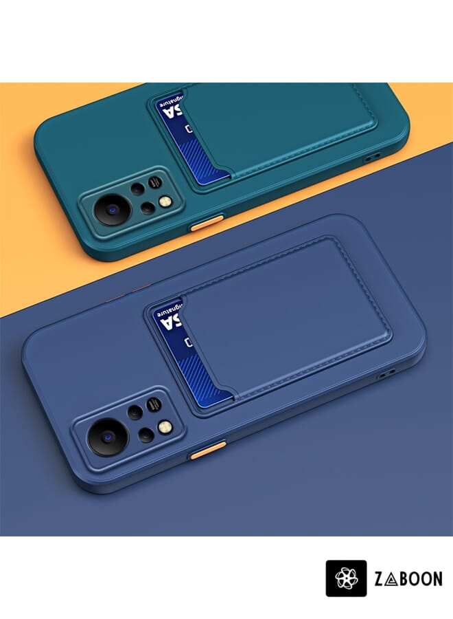 Zaboon Protective Case Cover For Infinix Hot 11s NFC Skin Feel Card Contrast Color Button TPU - Image 3