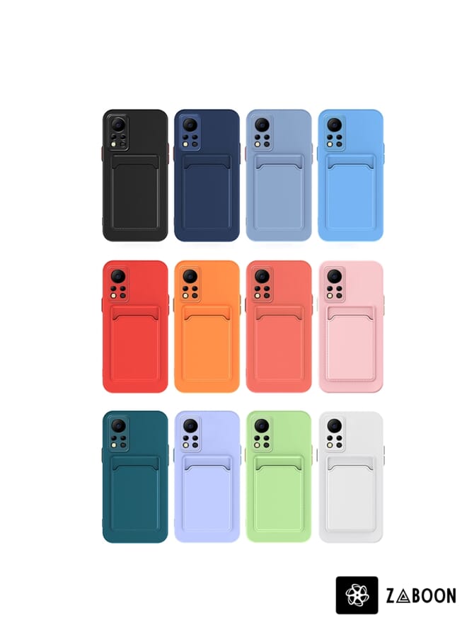 Zaboon Protective Case Cover For Infinix Hot 11s NFC Skin Feel Card Contrast Color Button TPU - Image 2