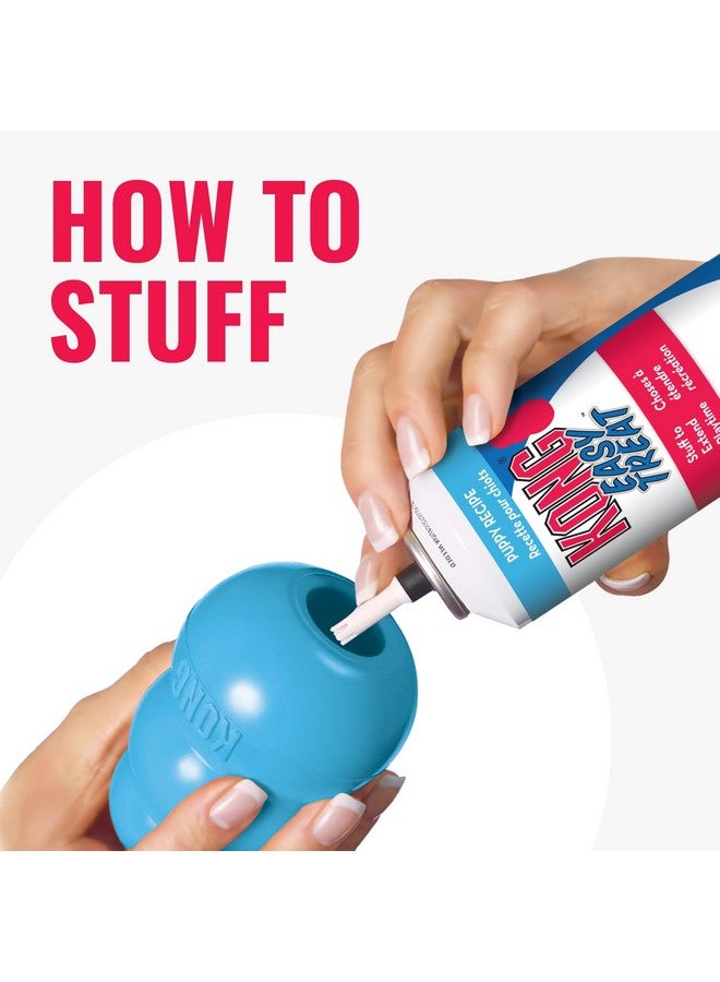 KONG Puppy - Natural Teething Rubber Chew Toy for Dogs - Stuffable Dog Toy for Extended Playtime - Chew & Fetch Toy for Puppies - for Medium Puppies - Blue - Image 5