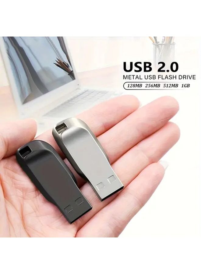 1GB USB 2 0 Flash Drive Metal High Speed Memory Stick Silvery Black - Image 4