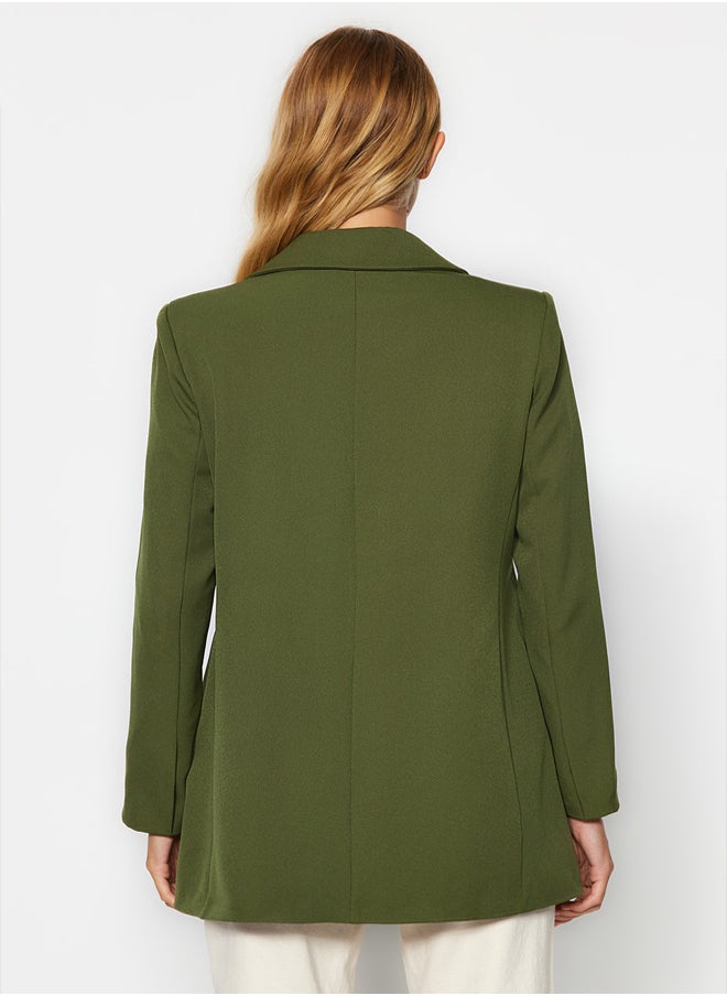 trendyol - Oversize Lined Woven Blazer Jacket TWOAW24BC00070 - Image 1