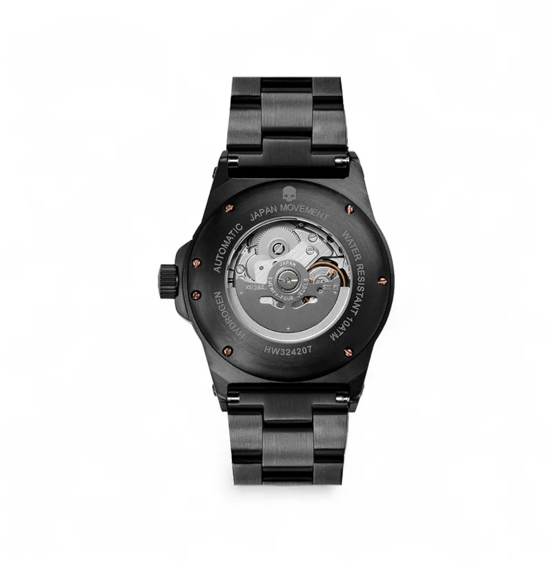 Hydrogen Watch Hydrogren Sportivo Black-Rose Gold Link Watch