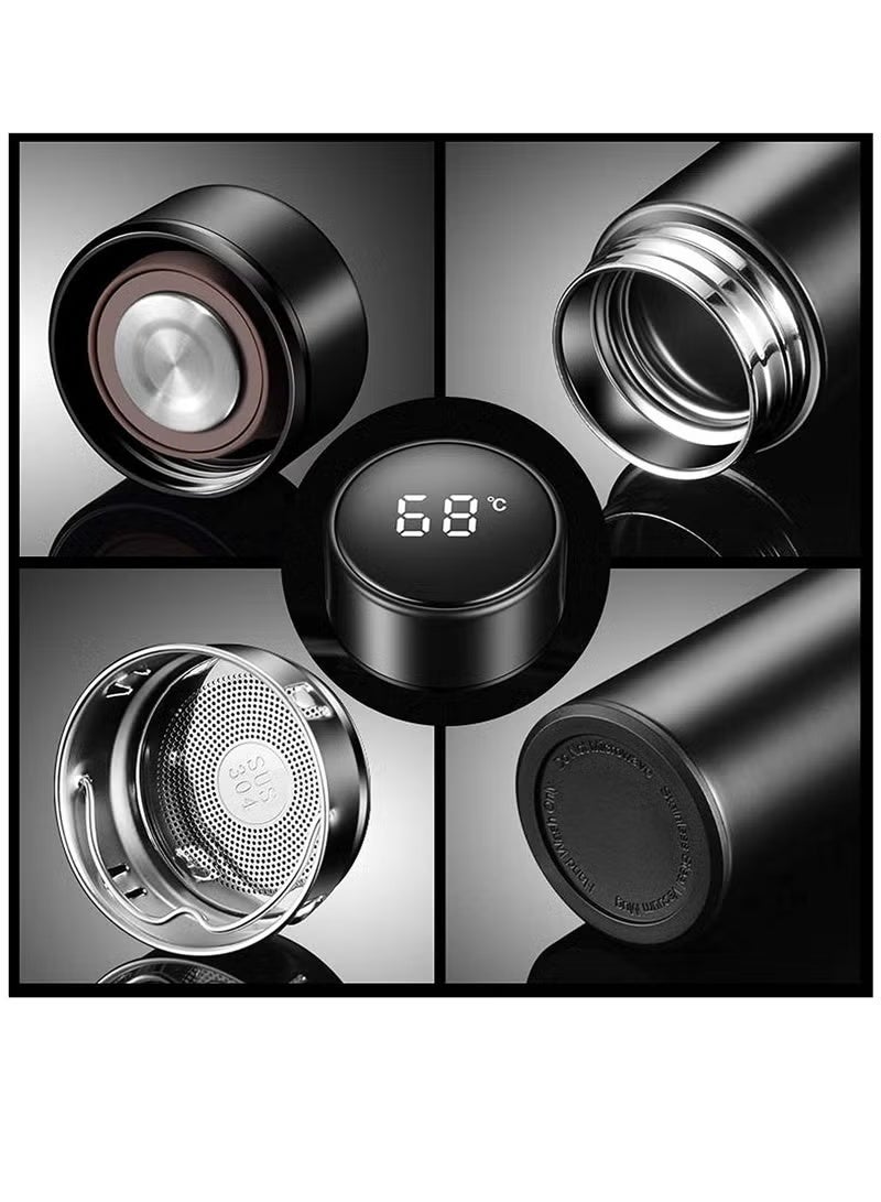 جونيس أكواب حرارية ذكية من الفولاذ المقاوم للصدأ زجاجة مياه عازلة LED عرض درجة الحرارة زجاجات ترمس ذكية أكواب قهوة 500 مل - Image 4