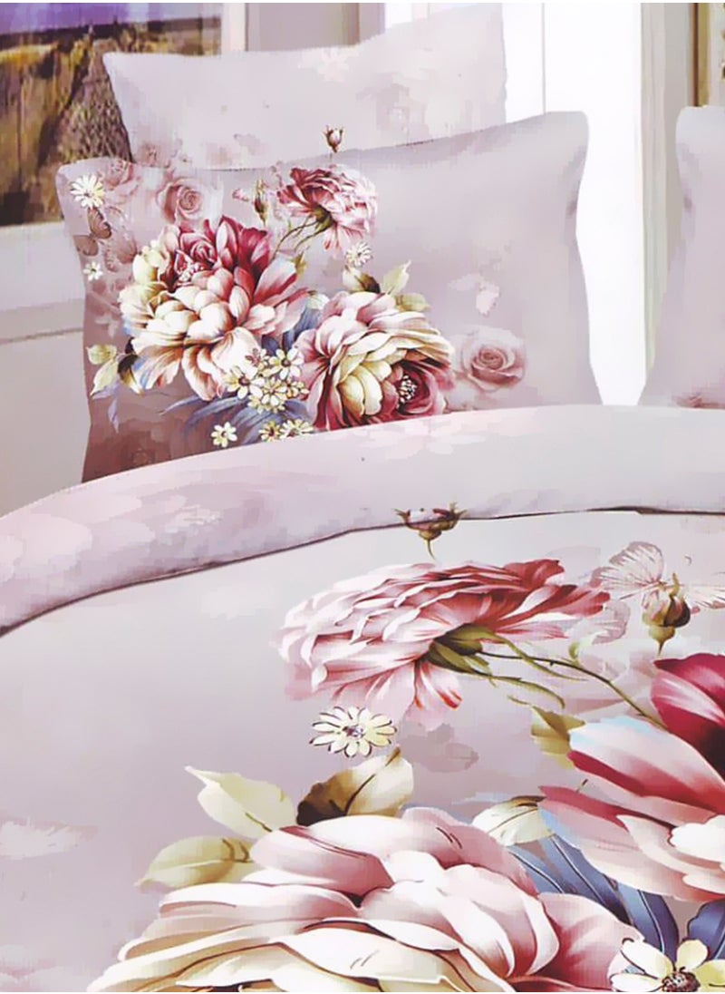 Generic - JASMINE 3D COMFORTER 3PCS SET WITH BEDSHEET AND PILLOW CASE (SIZE:160x220CM) (5009) - Image 1