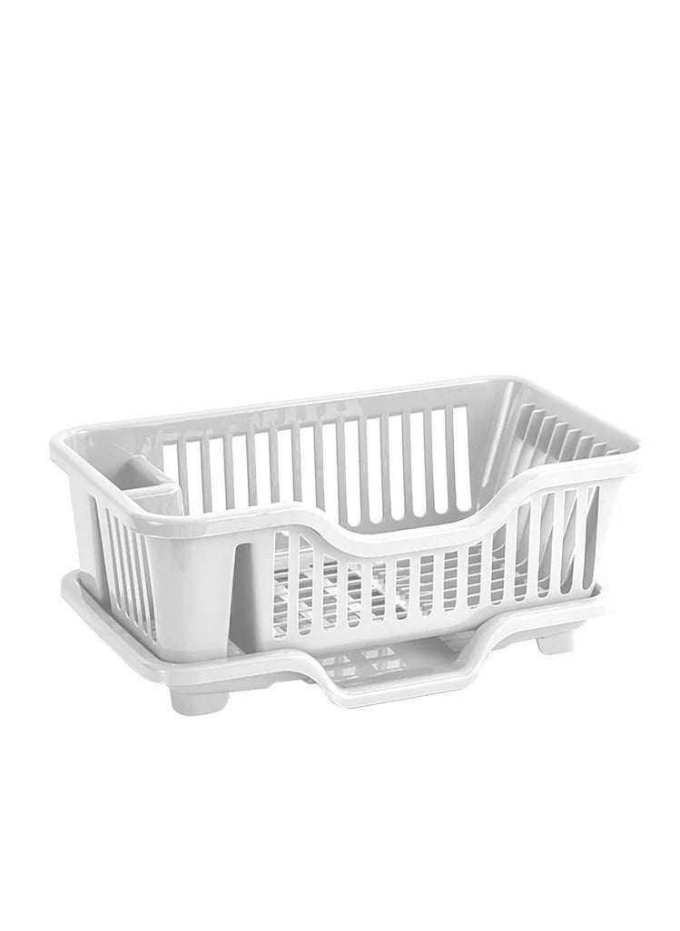 Riki Dish Rack with Drainer Base – Multi-Functional Pure Plastic Design