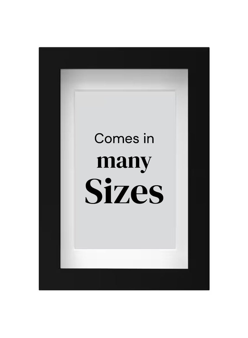 Wall Photo Frame, Wall Hanging Picture Frame, Mounted Frame For Home, Office Black - Image 1