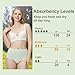 Battewa Washable Absorbency Incontinence Regular Underwear for Women Reusable Leak Proof Protection Panties for Bladder Leakage5Black 3XLarge 5 Pack - Image 4