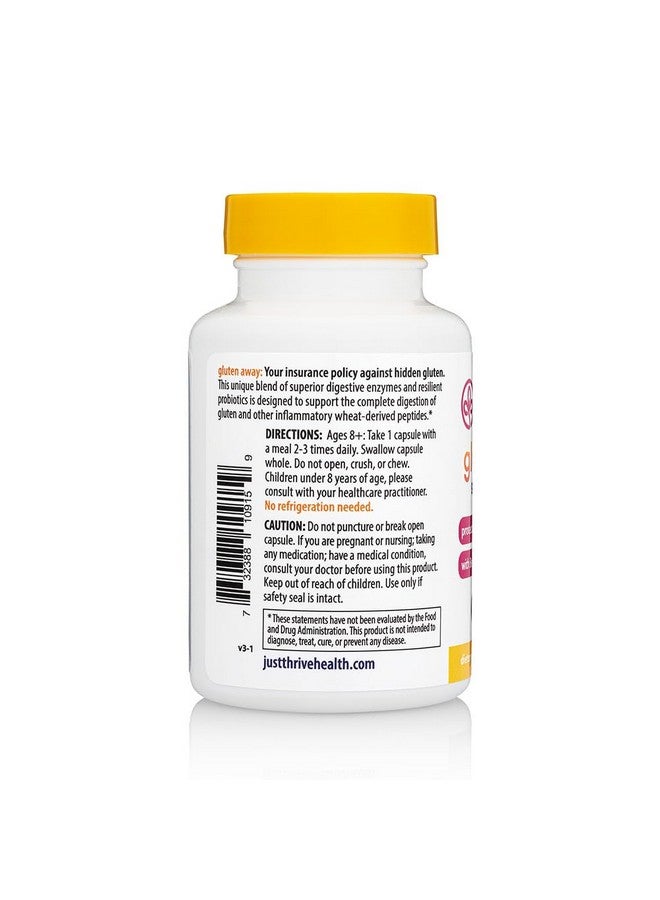 Just Thrive Gluten Away - 30 Servings Digestive Enzymes + Probiotic Support for Gluten Defense - Vegan, Gut Health Supplement - Image 2