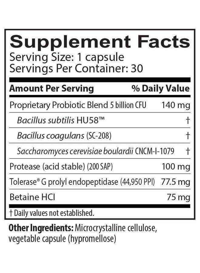 Just Thrive Gluten Away - 30 Servings Digestive Enzymes + Probiotic Support for Gluten Defense - Vegan, Gut Health Supplement - Image 3