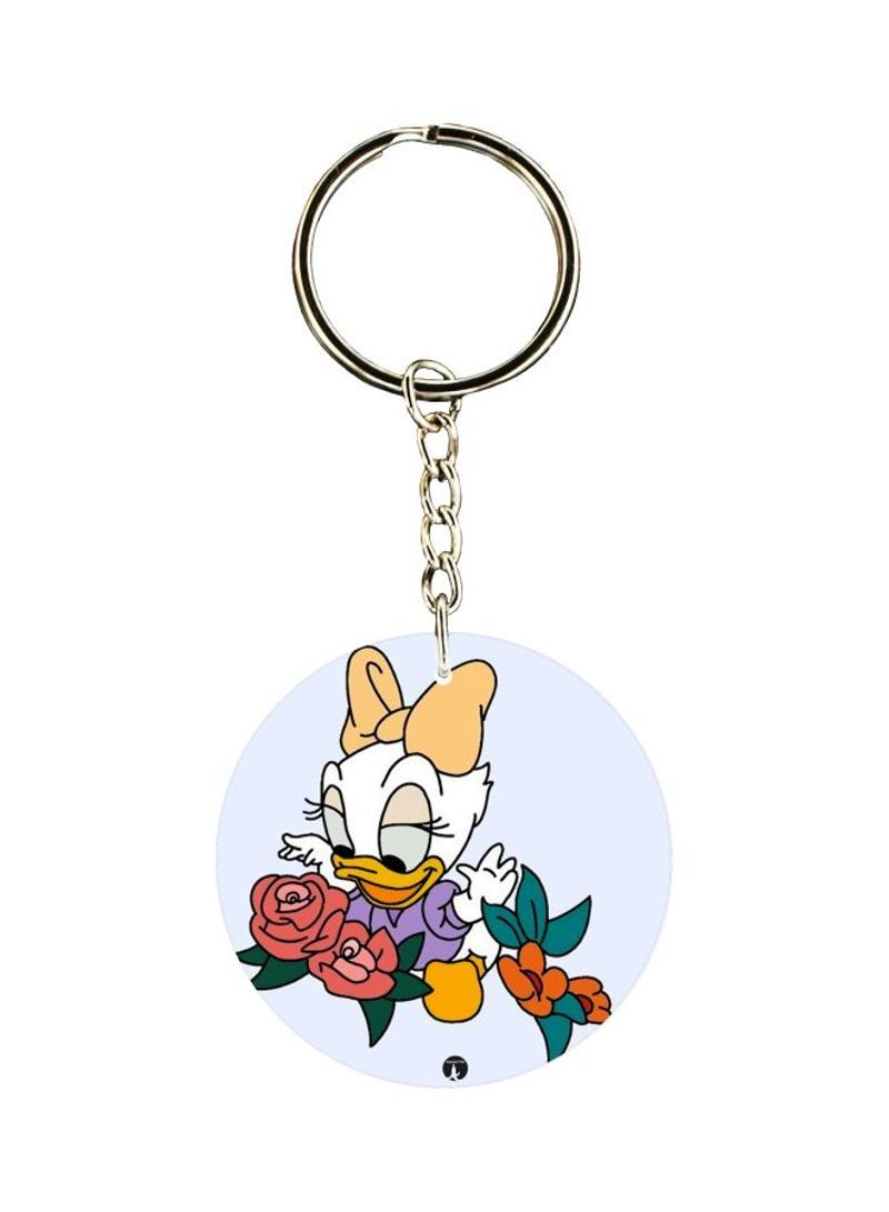 RKN Cartoon Printed Single Sided Pocket Keychain