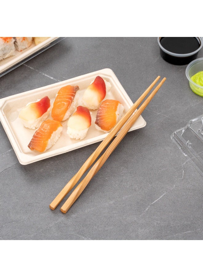 Restaurantware 9 Inch Bamboo Chopsticks, 100 Disposable Wooden Chopsticks - Twisted, No Slip, Bamboo Chopsticks, Smooth, For Restaurants, Cafes And Events  - Image 4