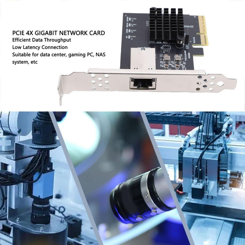 بطاقة شبكة إيثرنت RTL8127AT PCIe 4X 10Gbps جيجابت لسطح المكتب والخادم والكمبيوتر الشخصي وNAS - Image 3