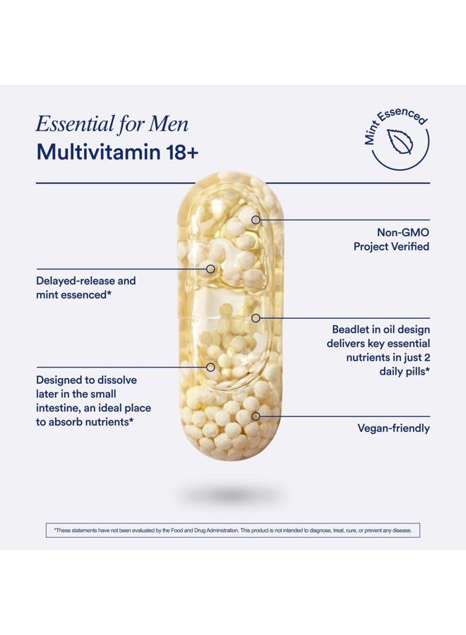 Ritual Multivitamin for Men 18+ with Zinc, Vitamin A and D3 for Immune Function Support*, Omega-3 DHA, B12, K2, Gluten Free, Non-GMO, Vegan, Mint Essenced, 30 Day Supply - Image 5