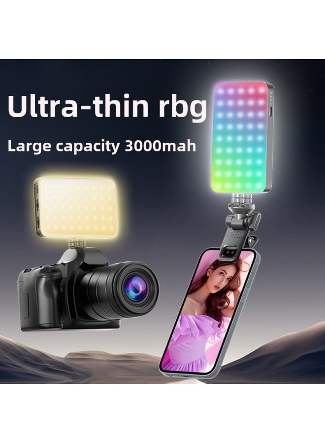 Full-color RGB Supplementary Light Mobile Phone Light Clip For Taking Photos Mini Portable Pocket Light Live Photo Beauty Light-Specifications:D10s Full Color Rgb Fill Light  - Image 3