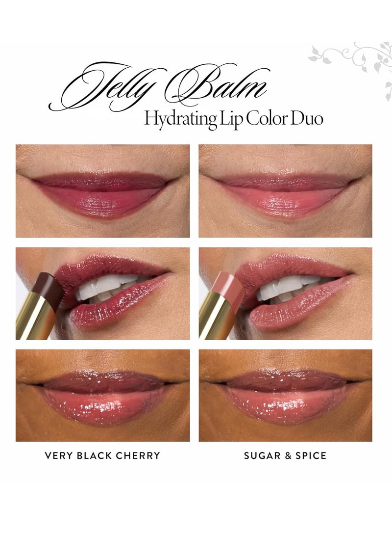 LAURA GELLER NEW YORK LAURA GELLER NEW YORK Jelly Balm Hydrating Lip Color Duo - Very Black Cherry + Sugar & Spice - Holiday 2024  - Image 4