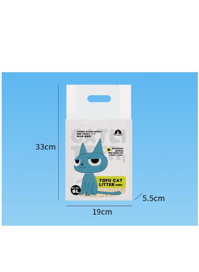 Mixed Cat Litter, Anti-Odor Clumping Cat Litter Pellets, Low Dust Super Absorbent Litter, Plant Degradable, Low Tracking ( Bentonite original  6L) - Image 2