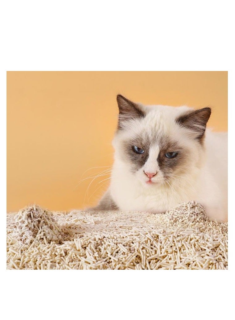 Mixed Cat Litter, Anti-Odor Clumping Cat Litter Pellets, Low Dust Super Absorbent Litter, Plant Degradable, Low Tracking ( Bentonite original  6L) - Image 3