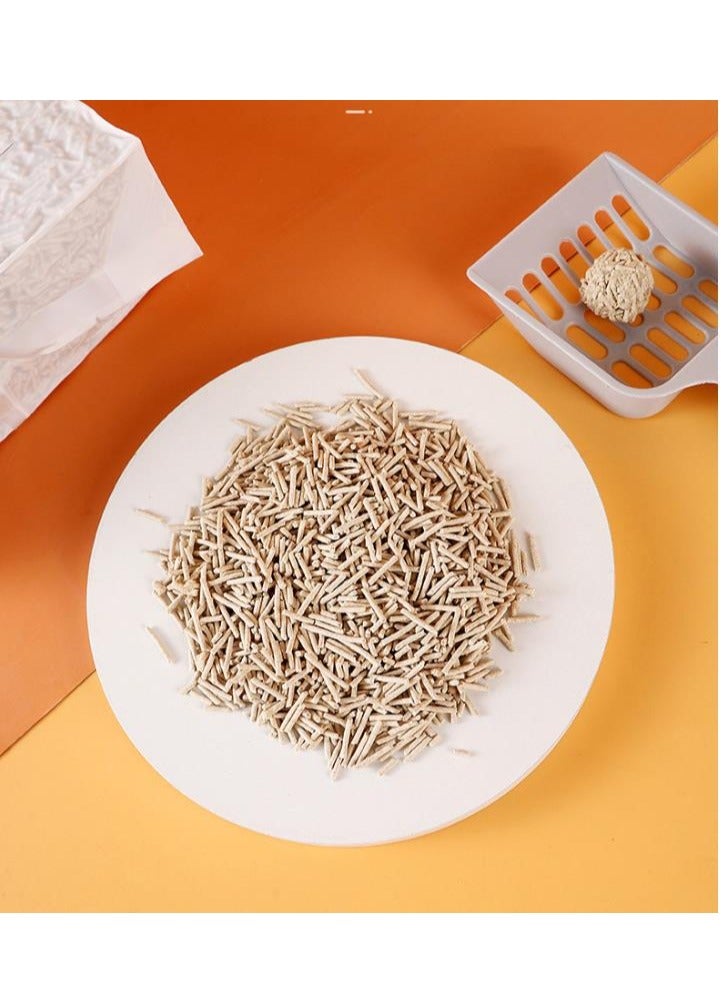 Mixed Cat Litter, Anti-Odor Clumping Cat Litter Pellets, Low Dust Super Absorbent Litter, Plant Degradable, Low Tracking ( Bentonite original  6L) - Image 4