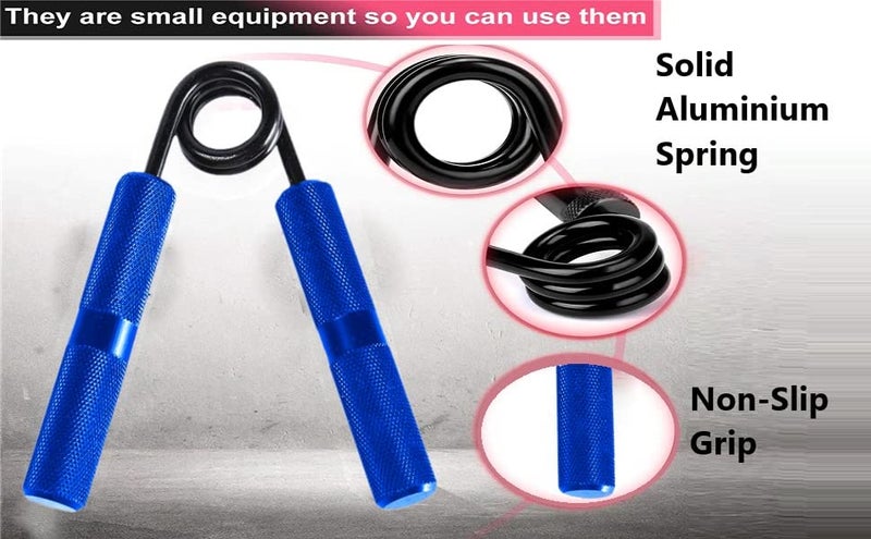 LAFILLETTE 150 lbs Metal Hand Gripper Forearm Wrist Heavy Strength Exercise Hand Grip/Fitness Grip (Blue) - Image 3