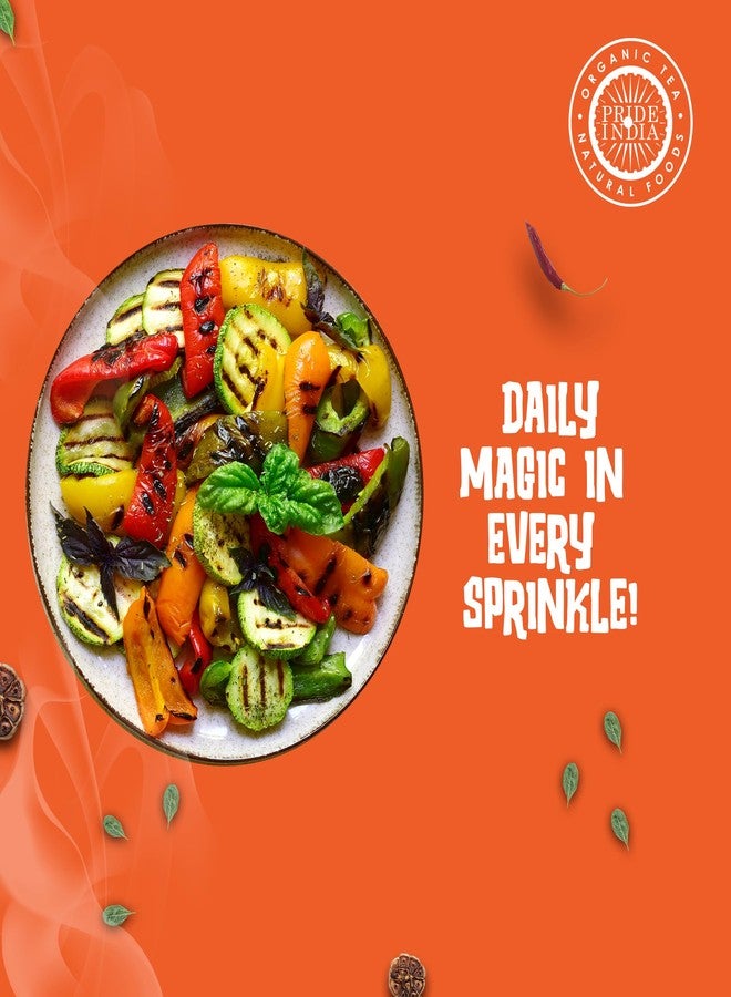 Pride of India Everyday Seasoning | Tangy Spicy All Purpose Mix for Chicken Vegetables Mushrooms Fritters | Non-Bioengineered Vegan Gluten Free | Convenient Grinder Cap Jar - 2.3 oz (65 gm) - Image 2
