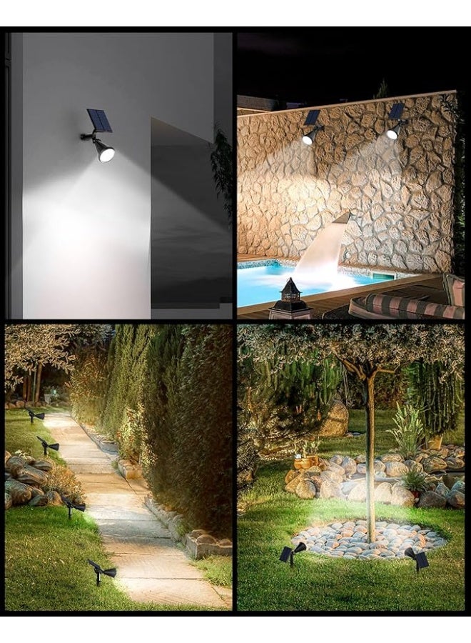 AFN Solar Powered Outdoor LED Garden Lights Set Waterproof Landscape Spotlights with Adjustable Panels for Yard Pathway Lawn Patio Bright Energy Saving Lighting Solution Pack - Image 2