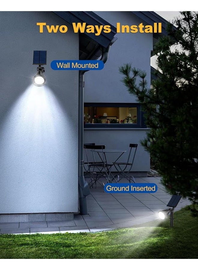 AFN Solar Powered Outdoor LED Garden Lights Set Waterproof Landscape Spotlights with Adjustable Panels for Yard Pathway Lawn Patio Bright Energy Saving Lighting Solution Pack - Image 5